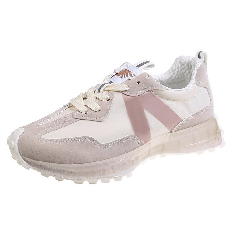 Thick-soled Lace-up Casual Sneakers For Female Students