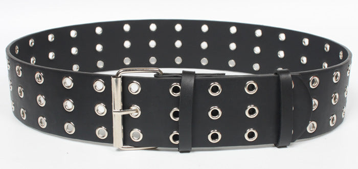 Extra wide waist sealing double breasted belt
