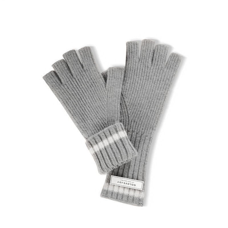 Women's Wool Knitted Long Gloves