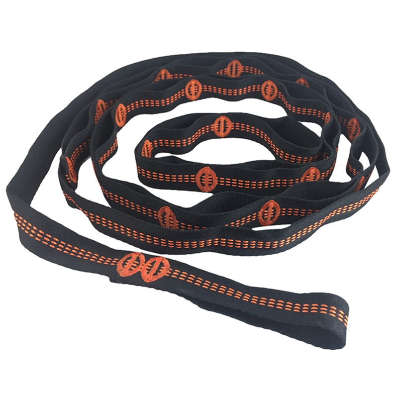 Outdoor hammock straps swing tree tied rope