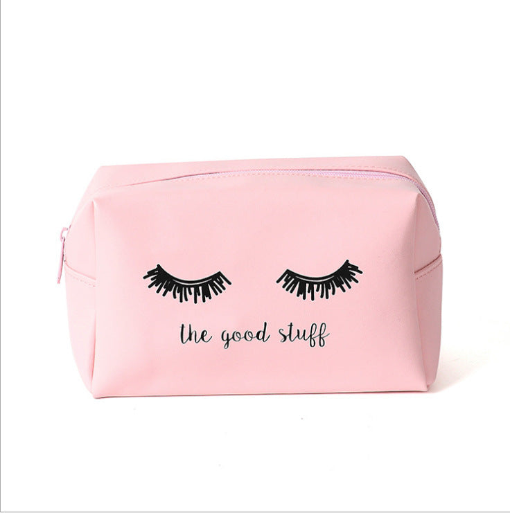 Eye pattern cosmetic bag