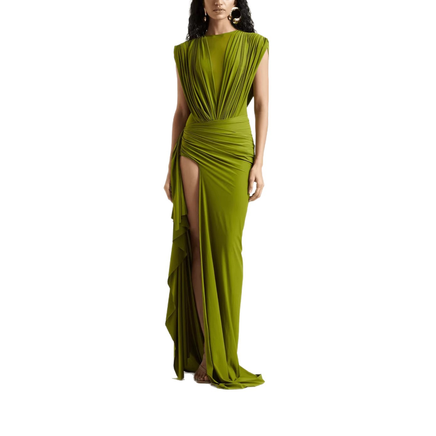 Women's Sexy Slim-fit Sleeveless High-slit Dress