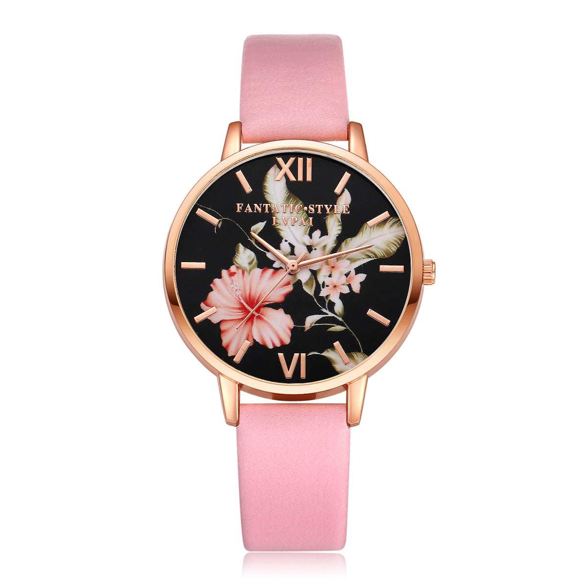 Lvpai Marke Frauen Armband Uhr Mode Rose Gold Blumen Leder Einfache Frauen Kleid Uhren Luxus Business Geschenk Uhr Uhr