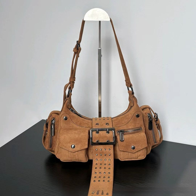 Fashion Hot Girl Motorcycle Rivet Bag Female