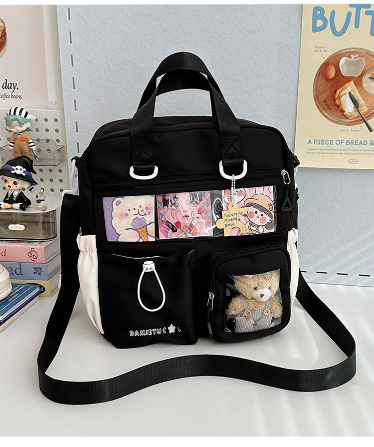 Backpack Large Capacity Tutorial Handbag Versatile Casual