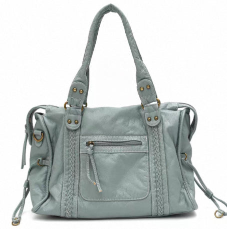 French Style Retro Biker's Shoulder Messenger Bag