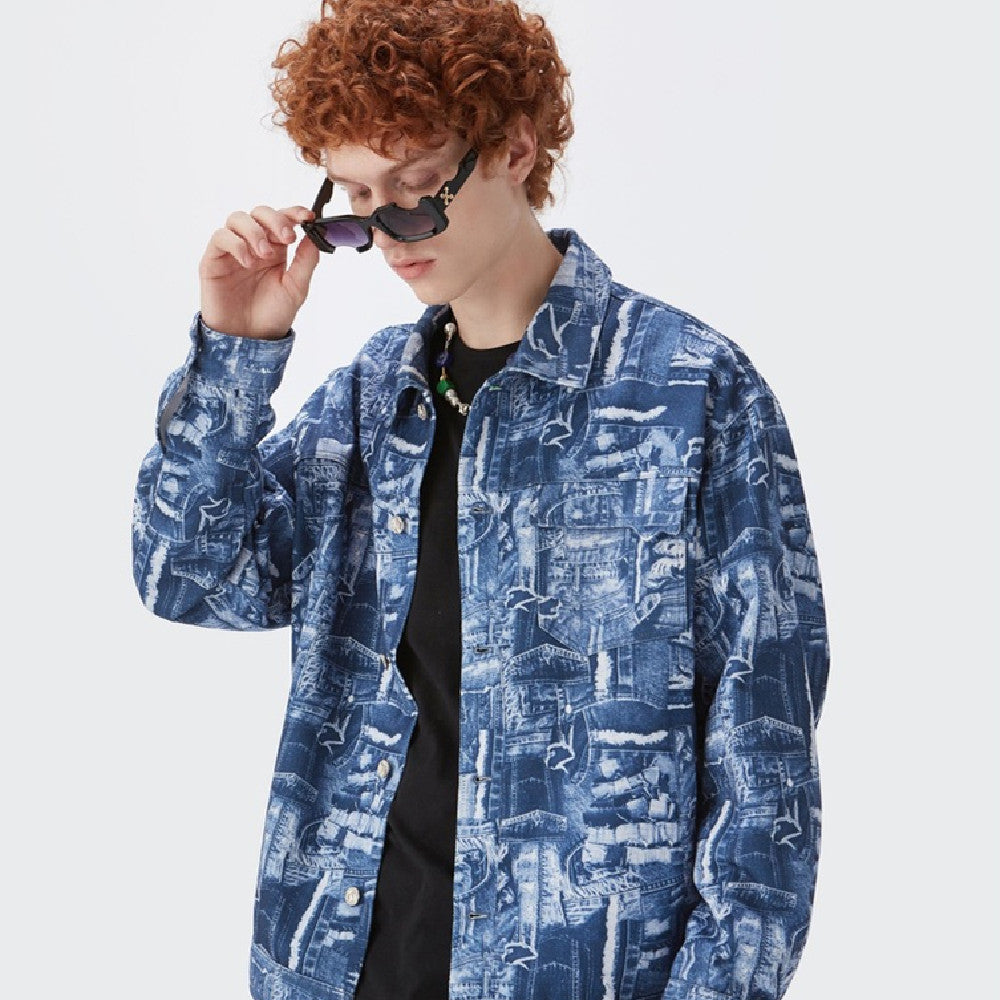 Fashion Personality Loose Tooling Coat Male