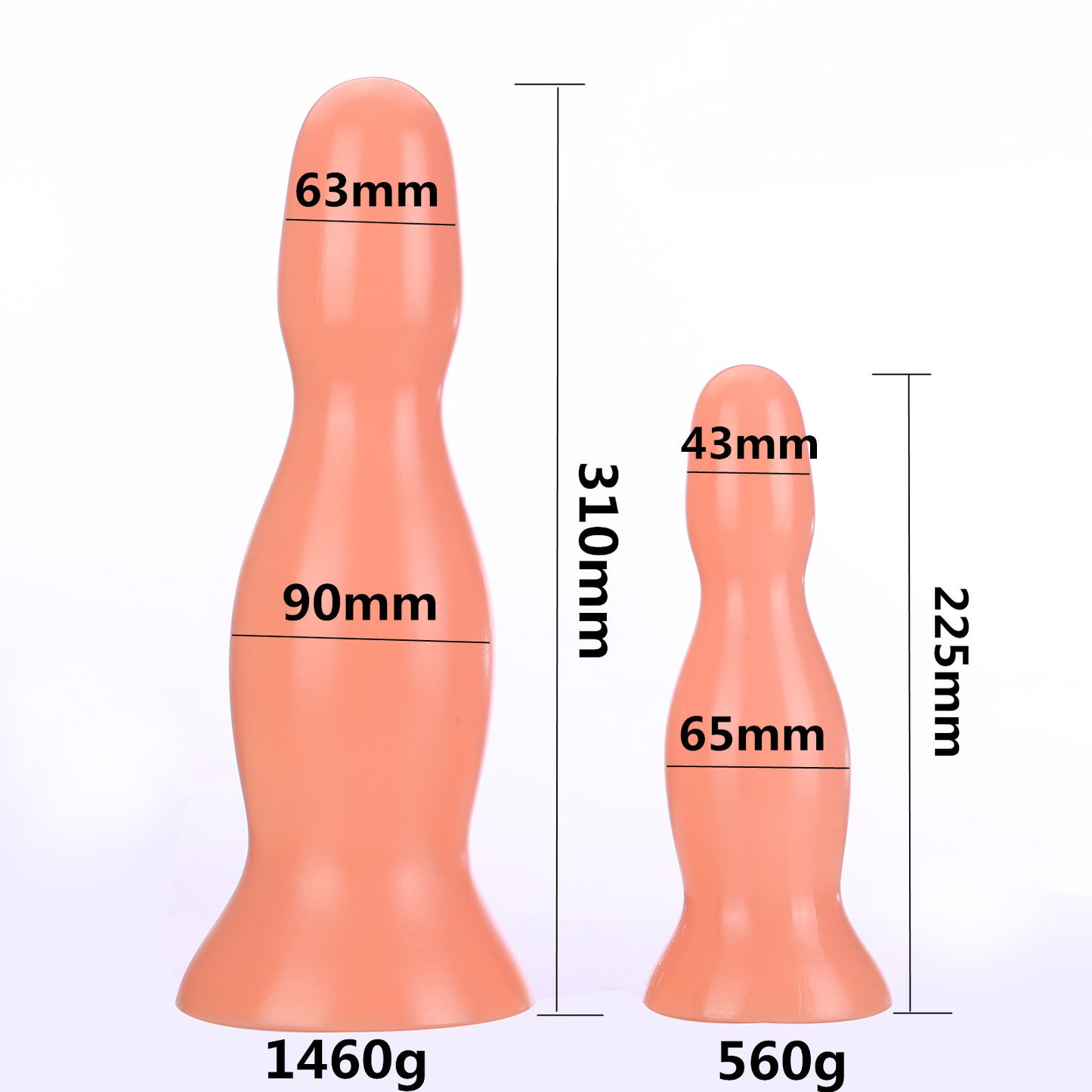AD348 Shark Egg 25CM Thick Large Thread Suction Cup Massager