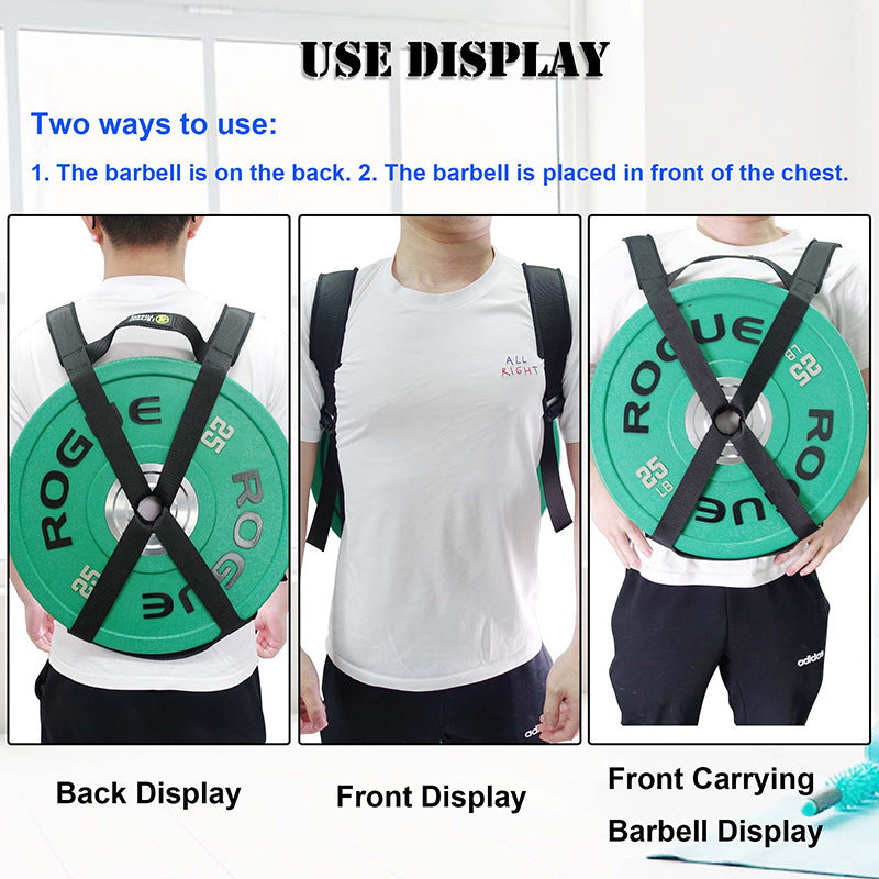 Weightlifting Belt With Weight Plates For Fitness Training