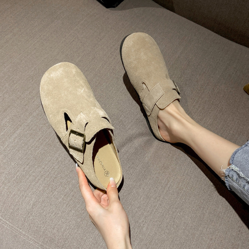 Women's Plush Winter Shoes With Genuine Leather