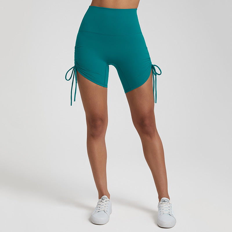 Sports Shorts Women's Drawstring Adjustable High Waist
