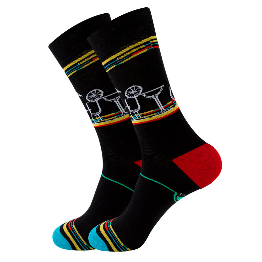 Geometric Fruit Women Socks Street Trend