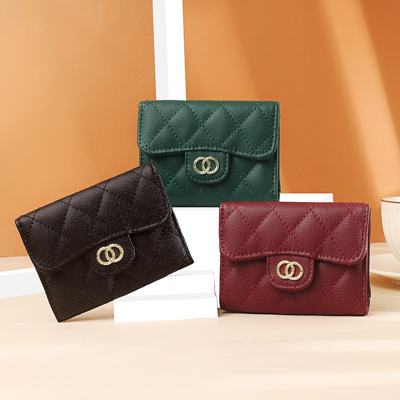Women's Short New Lingge Cattle Pickup Bag