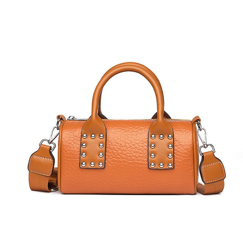 Women's Genuine Leather Fashion Boston Handbag