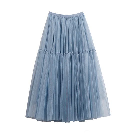 High Waisted Mid Length Cake Mesh Fairy Dress