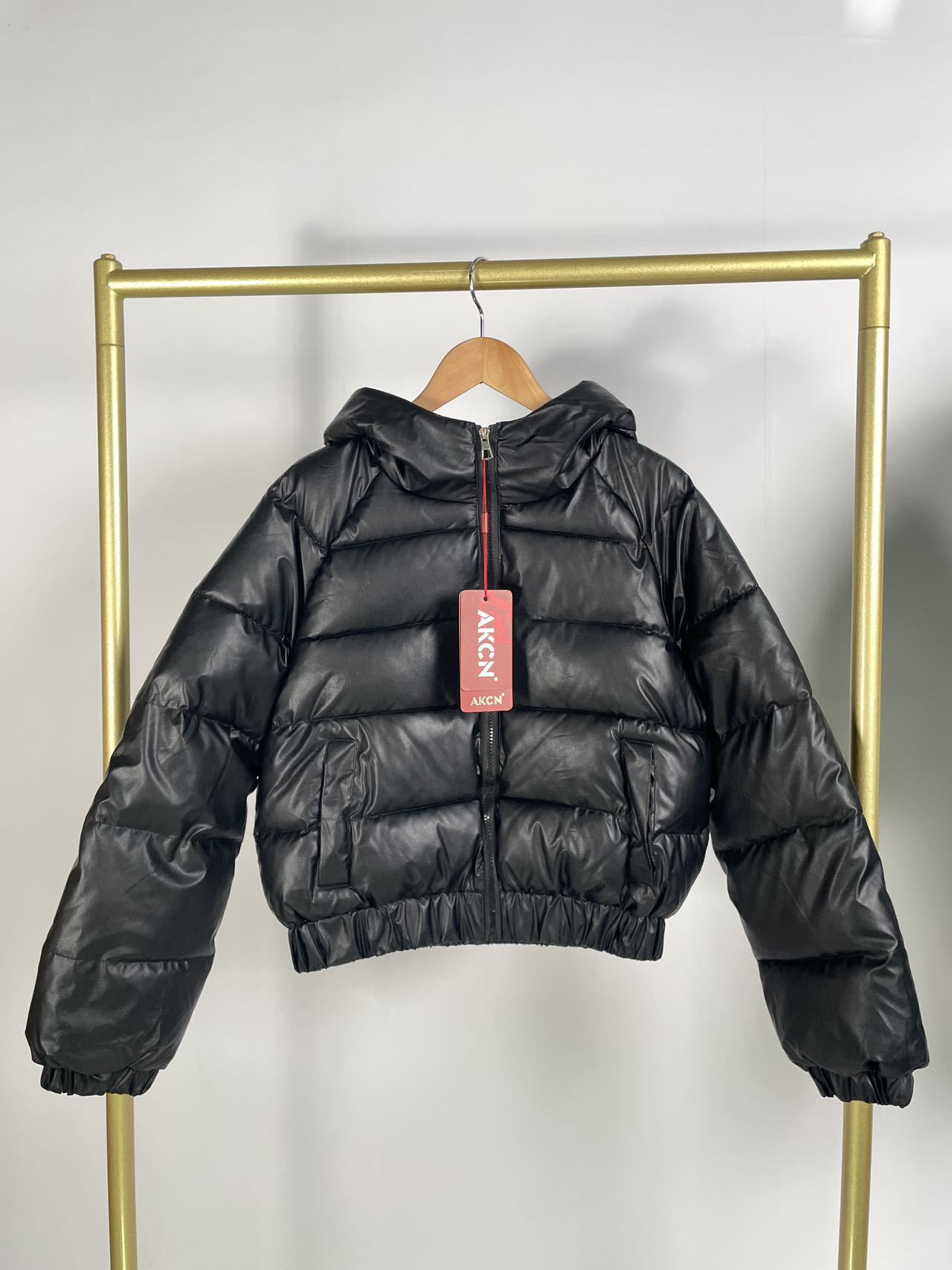 Hooded High Waist Ultra Short Cotton Jacket