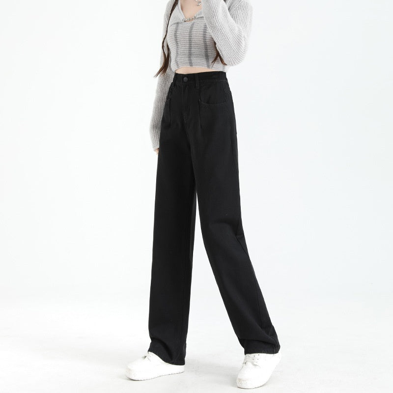 Women's Thin Straight Loose Slimming Elastic Waist Pants