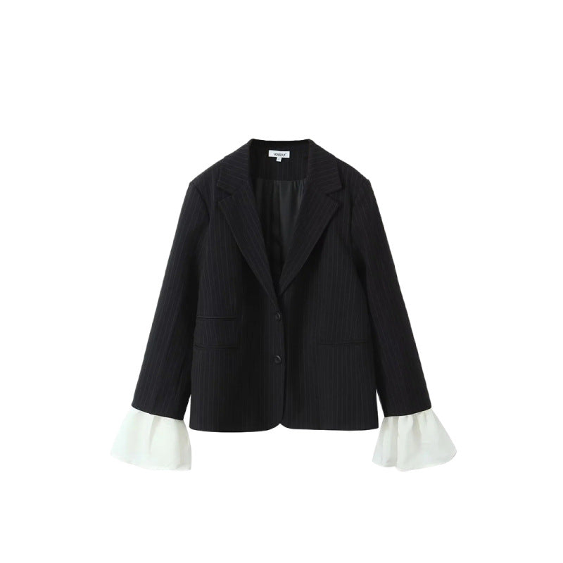Niche Lapel Two-button Suit Jacket For Women