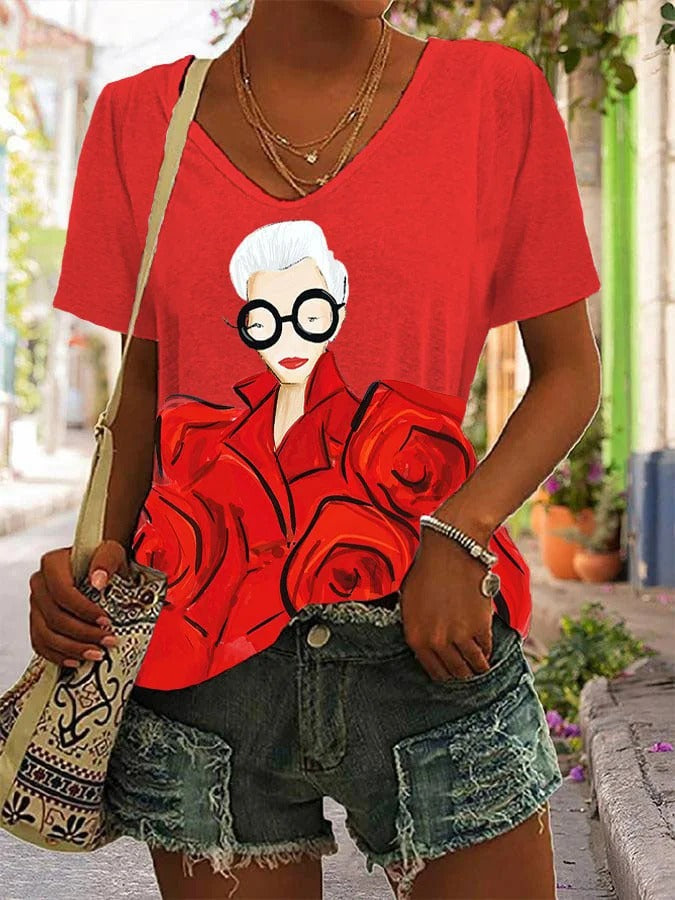 Plus Size Loose Western Style Top