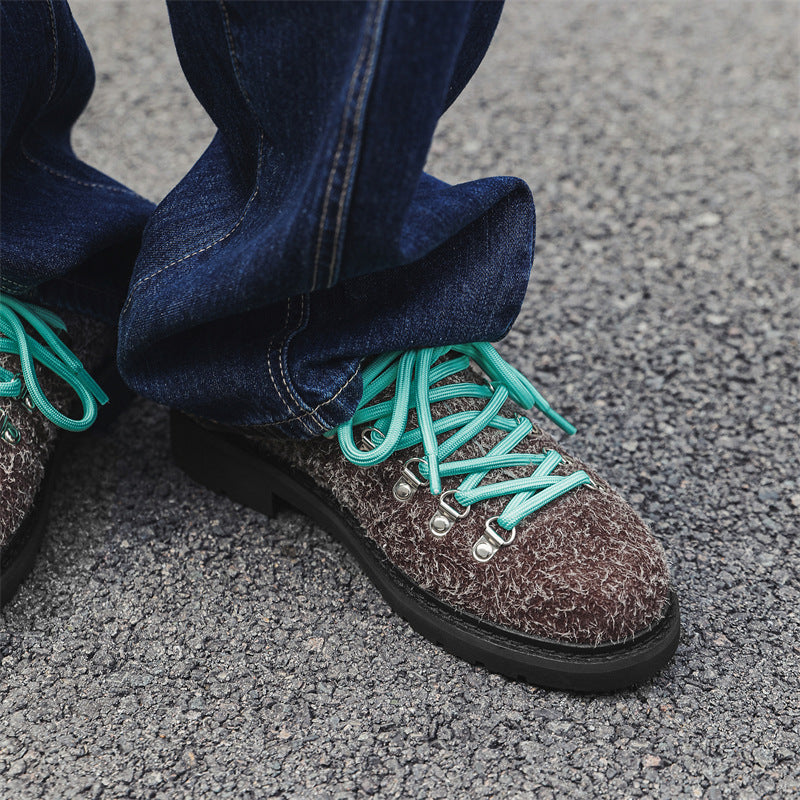 Heighten Casual Shoes British Style Retro Workwear