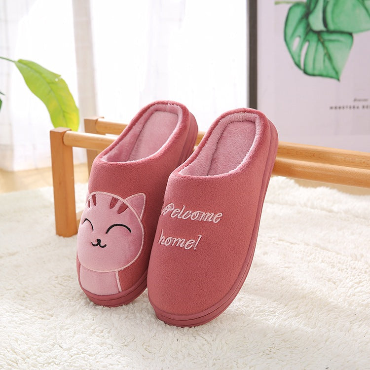 Household Warm Women's Woolen Slippers