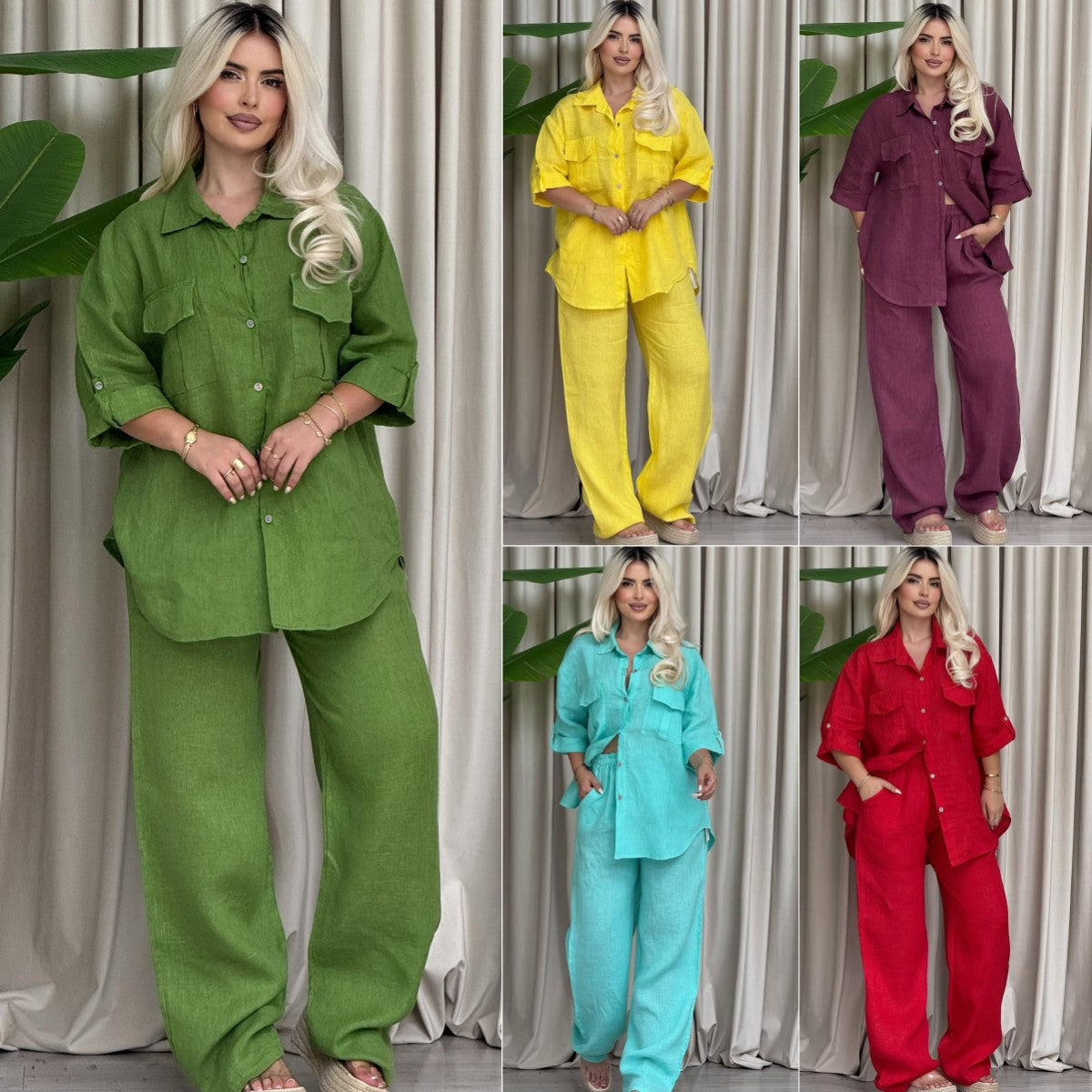 Long Sleeve Shirt Loose Two Piece Pants