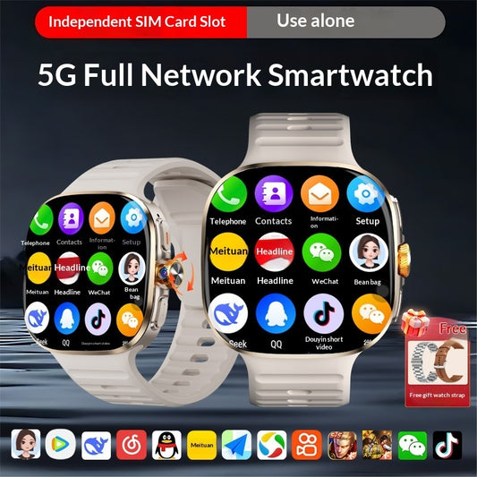 Smart 5G ESIM-enabled Multi-function Large-screen Smartwatch Phone