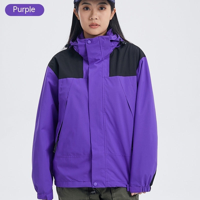 Hooded Outdoor Shell Jacket For Men And Women
