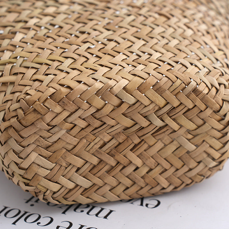 Womens Handwoven Bag Made From Natural Mitsuba Grass