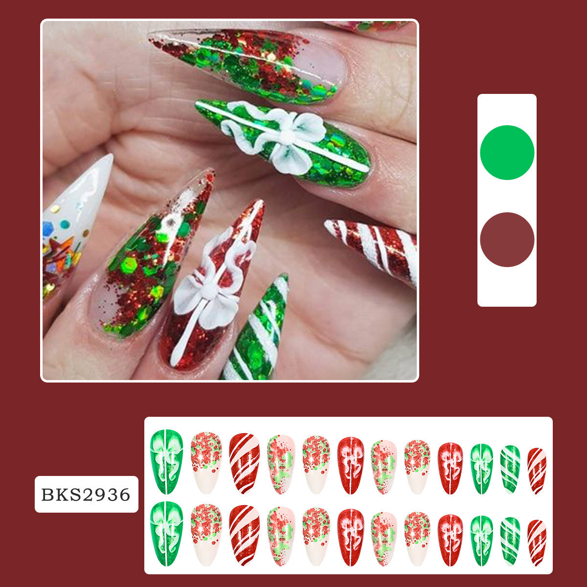 New Nail Beauty SMD Snowflake Christmas Style