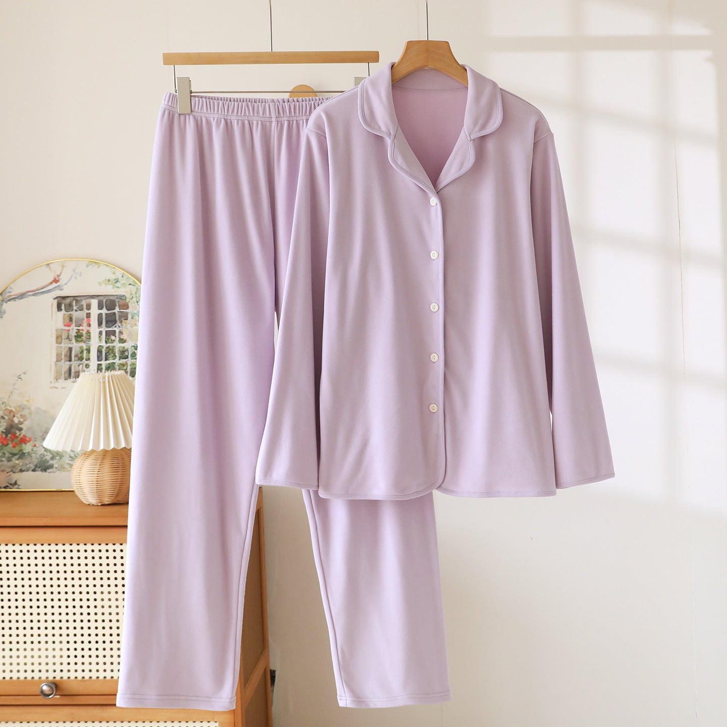High-grade Thick Loose Long Sleeves Trousers Homewear