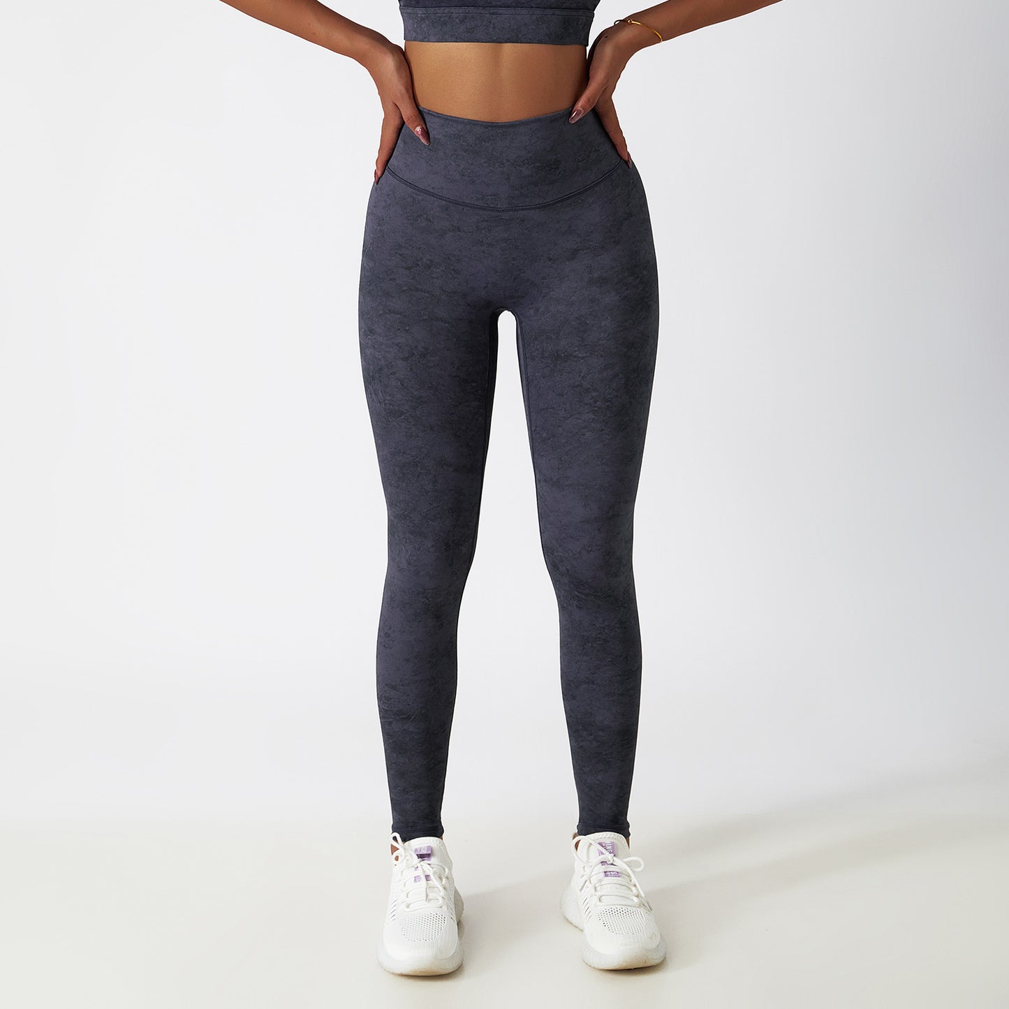 European And American Print Yoga Fitness Pants Women's High Waist Tight