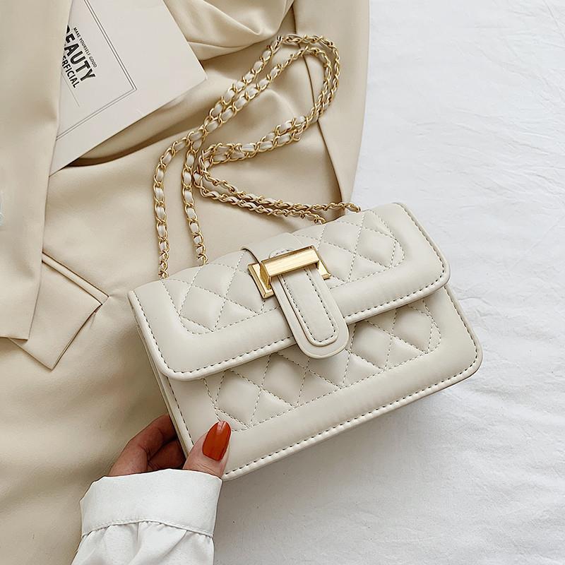 Modekæde Crossbody Casual Tekstur Håndtaske Skuldertaske