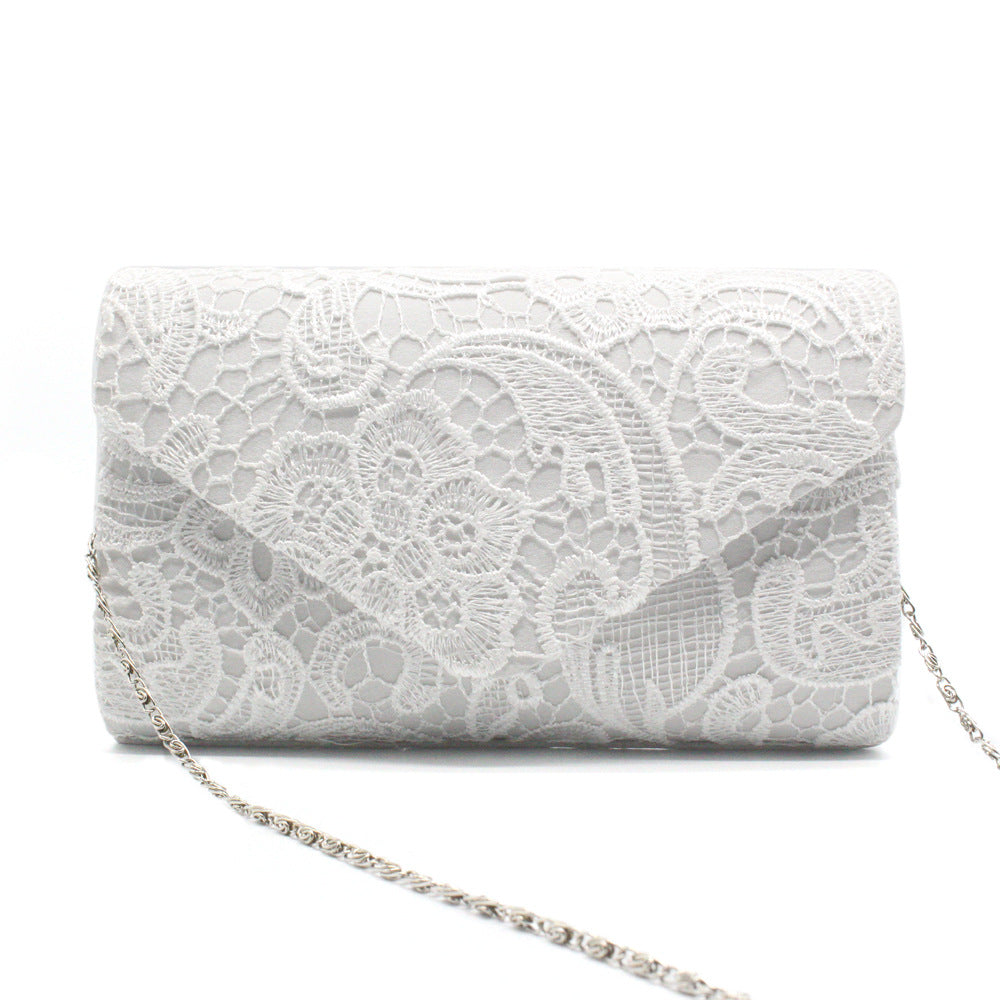 Convenient, Beautiful And Fashionable Lace Dinner Bag With Cover