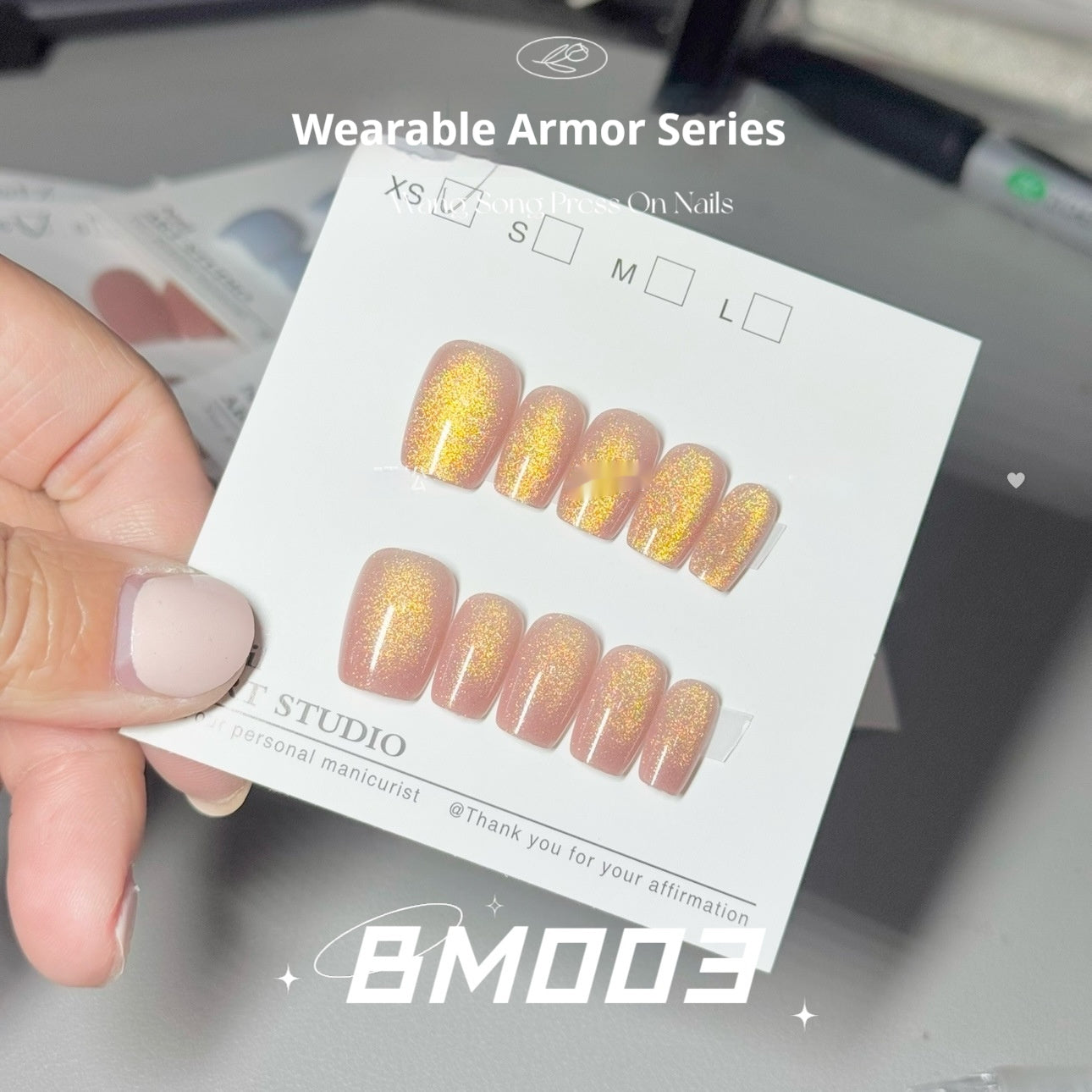 Yellow Peach Sauce Micro Glass Bead Pure Want To Wear Armor