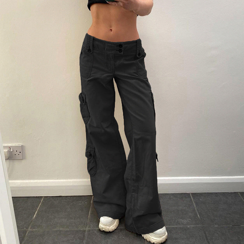 Hot Girl Fried Street Lige Casual Bukser Amerikansk Stil