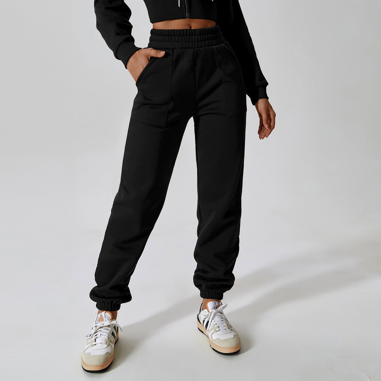 Polar Velvet Sport Sweatpants Women's Loose Straight Casual Pants