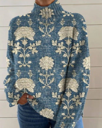 Printed Casual Cloak Coat Cardigan Sweater