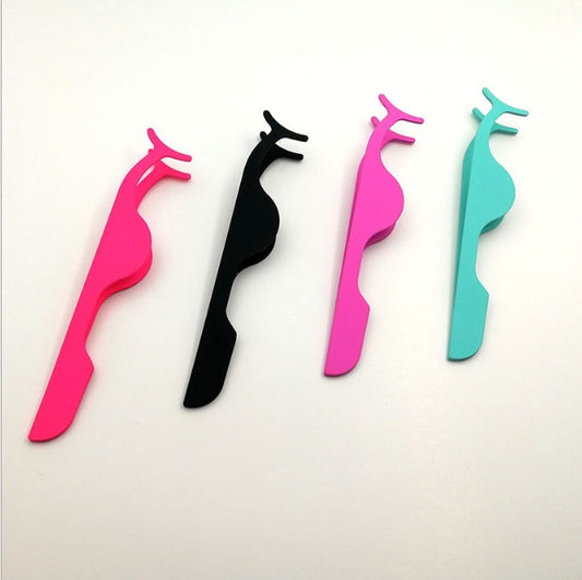 Naturlig Makeup Eyelash Curler Remover Klips Falsk Øjenvippe Applikator Værktøj