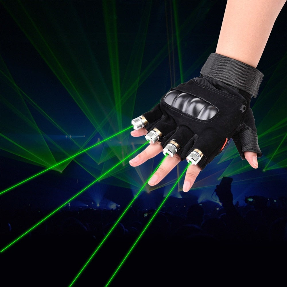 Stage Show  Red Green Laser Gloves