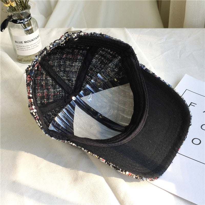 Hat Lady Autumn And Winter New Character Grain When Tweed