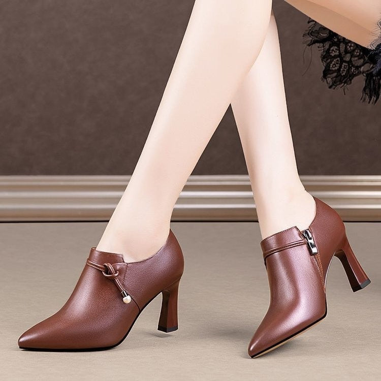 Fine All-match Deep Mouth Women's Single Heel