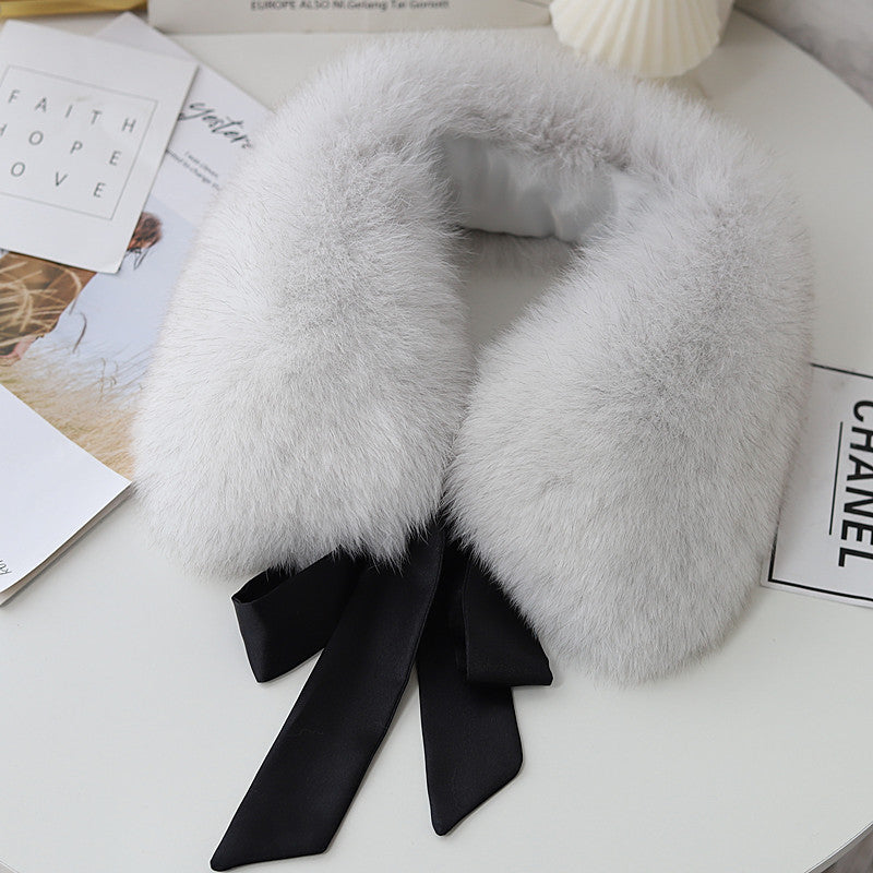 Ladies Winter Detachable Fur Collar