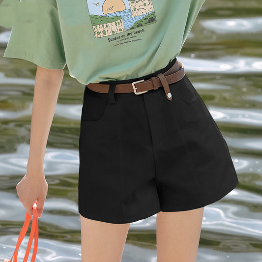 Women's Casual High Waist Wide Leg Shorts Loose And Slim
