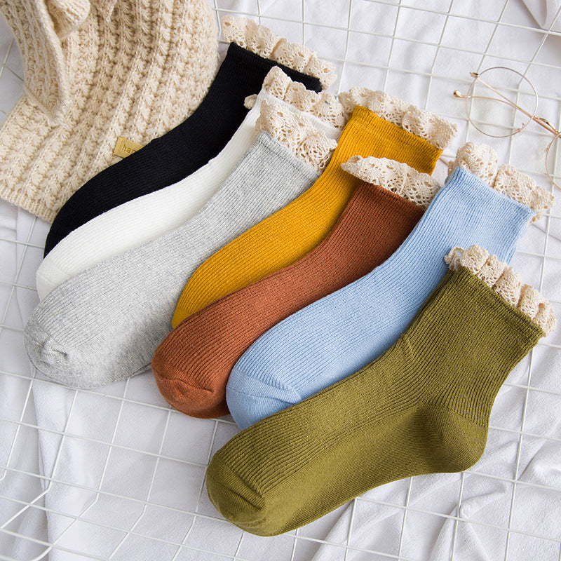 Lace girl socks