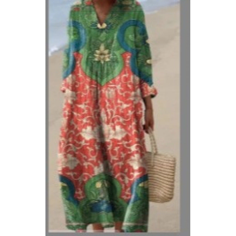 European And American Style Shirt Dress For Women