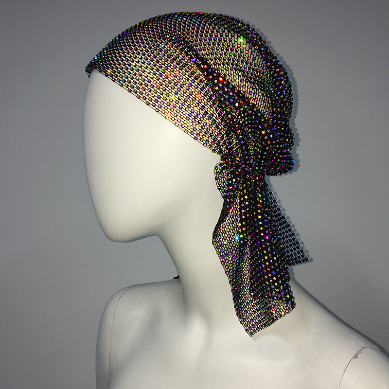 Ladies Stretch Rhinestone Pirate Hat  Accessories