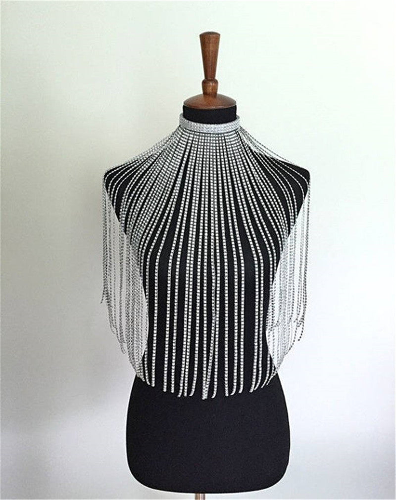 Long fringe Bib