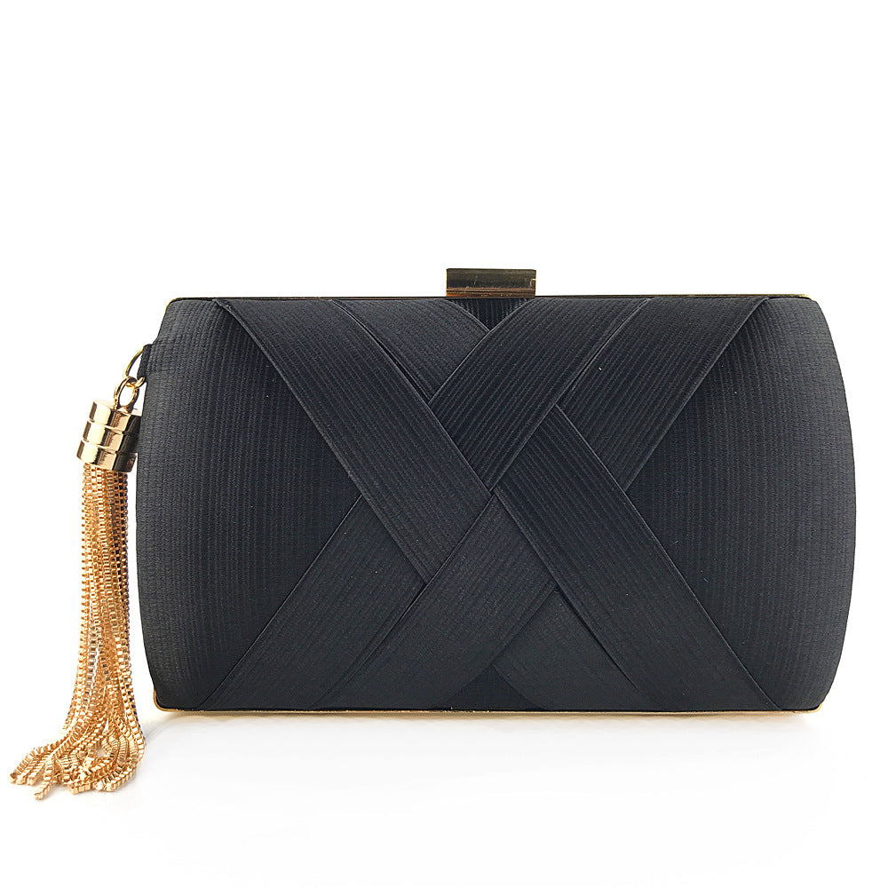 Aftenselskab Satin Mode Kvast Clutch