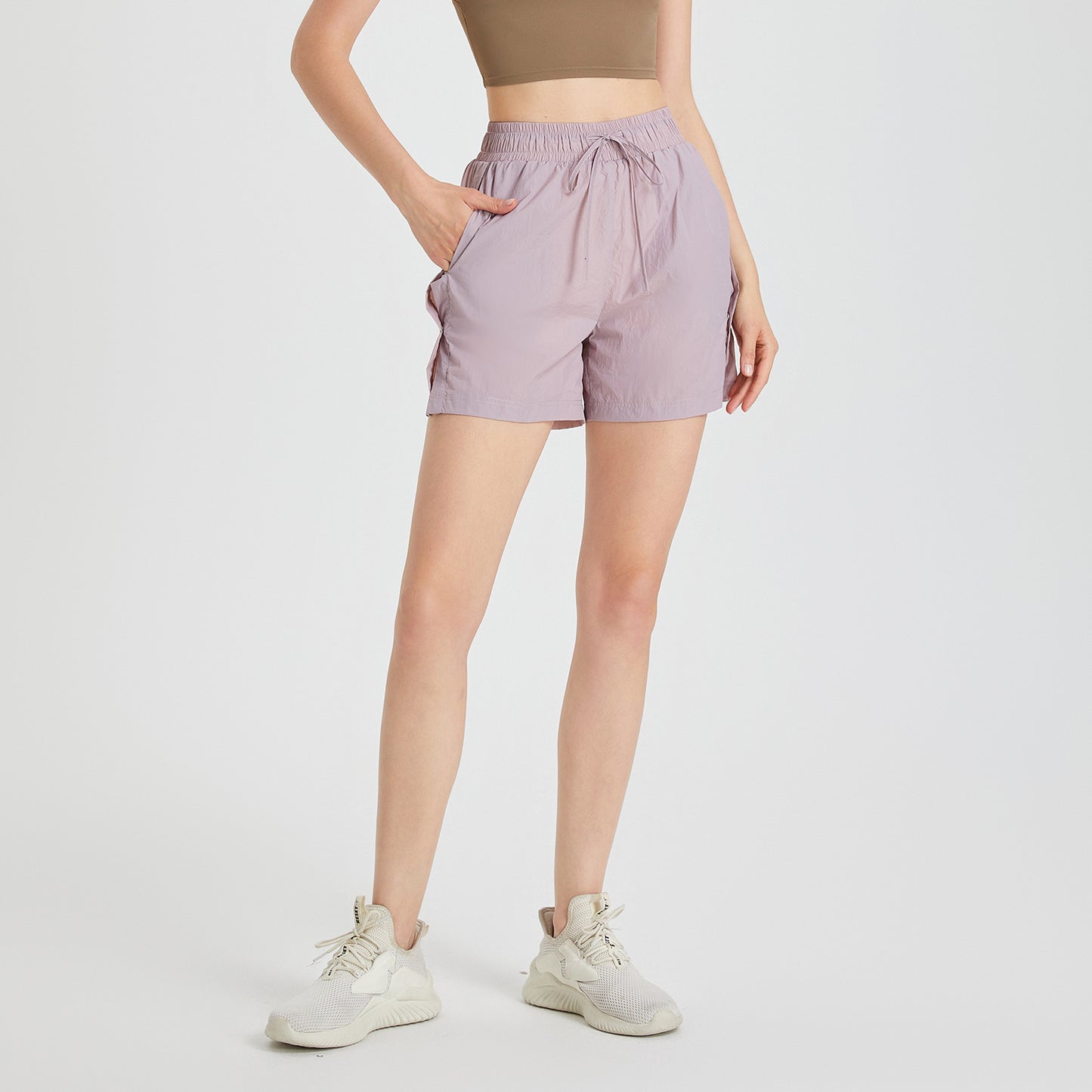 Women's Fashion Loose Quick-drying Running Fitness Anti-exposure High Waist Yoga Pants
